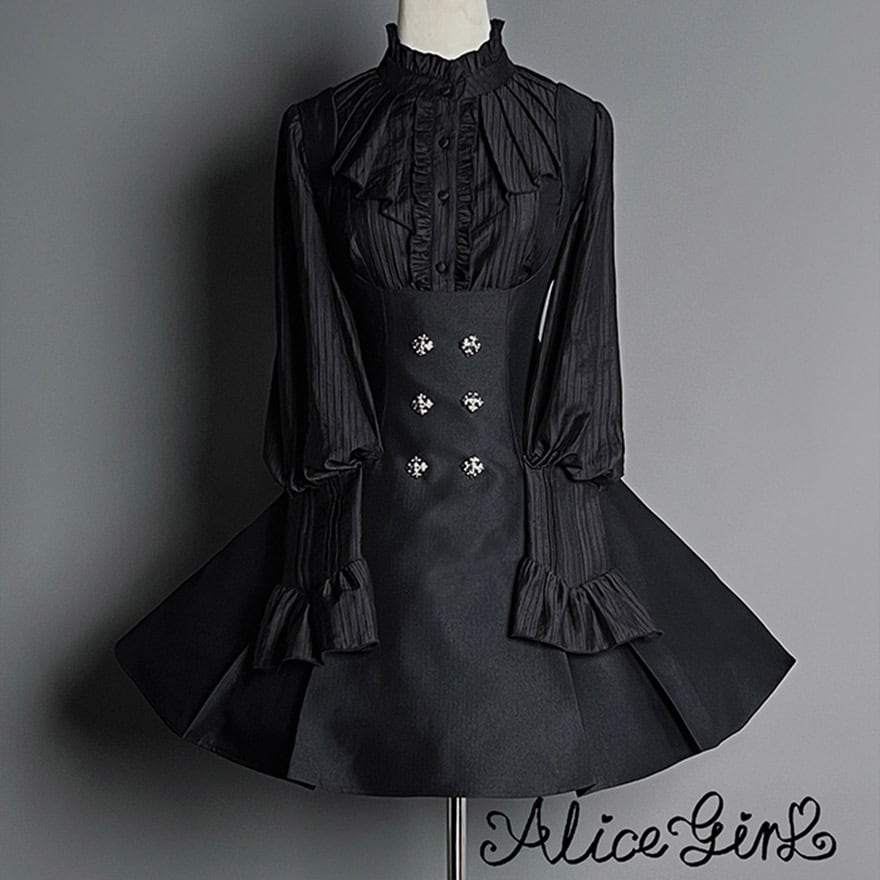 サブカル系 天使と悪魔 予約商品 ゴスロリ 暗夜執事 ブラウス ALICEGIRL ダークゴシック