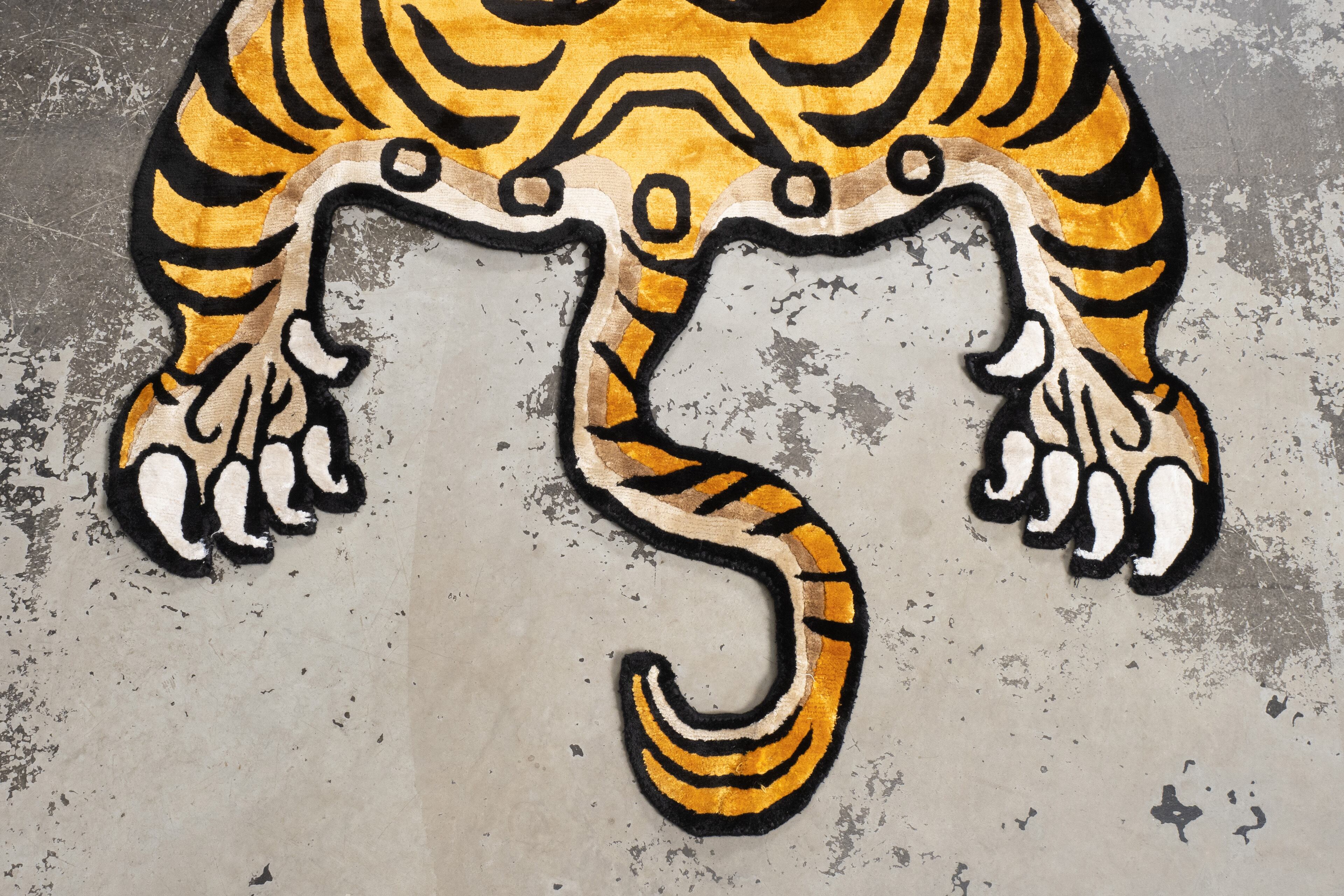 Tibetan Tiger Rug 《Lサイズ•シルク036》チベタンタイガーラグ