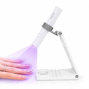 【人気】LED & UV ネイルライト 3W ペン型 ミニジェルネイル用uvライト レジン用 硬化ライト プロ用 全ジェル対応 2階段タイマー 手足両用 充電式 (ホワイト)
