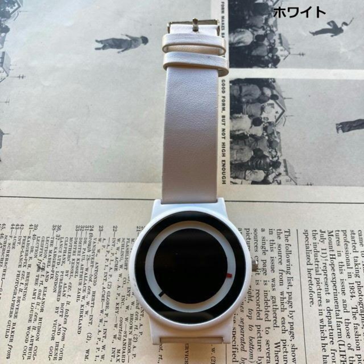 TOPANGA Accessory　モノクロビッグドットウォッチ　全2色