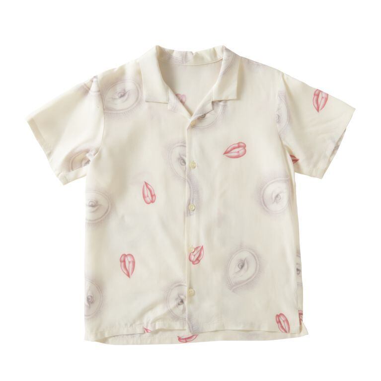 Aloha Blossom リッププリント アロハシャツ Aloha Blossom リッププリント アロハシャツ