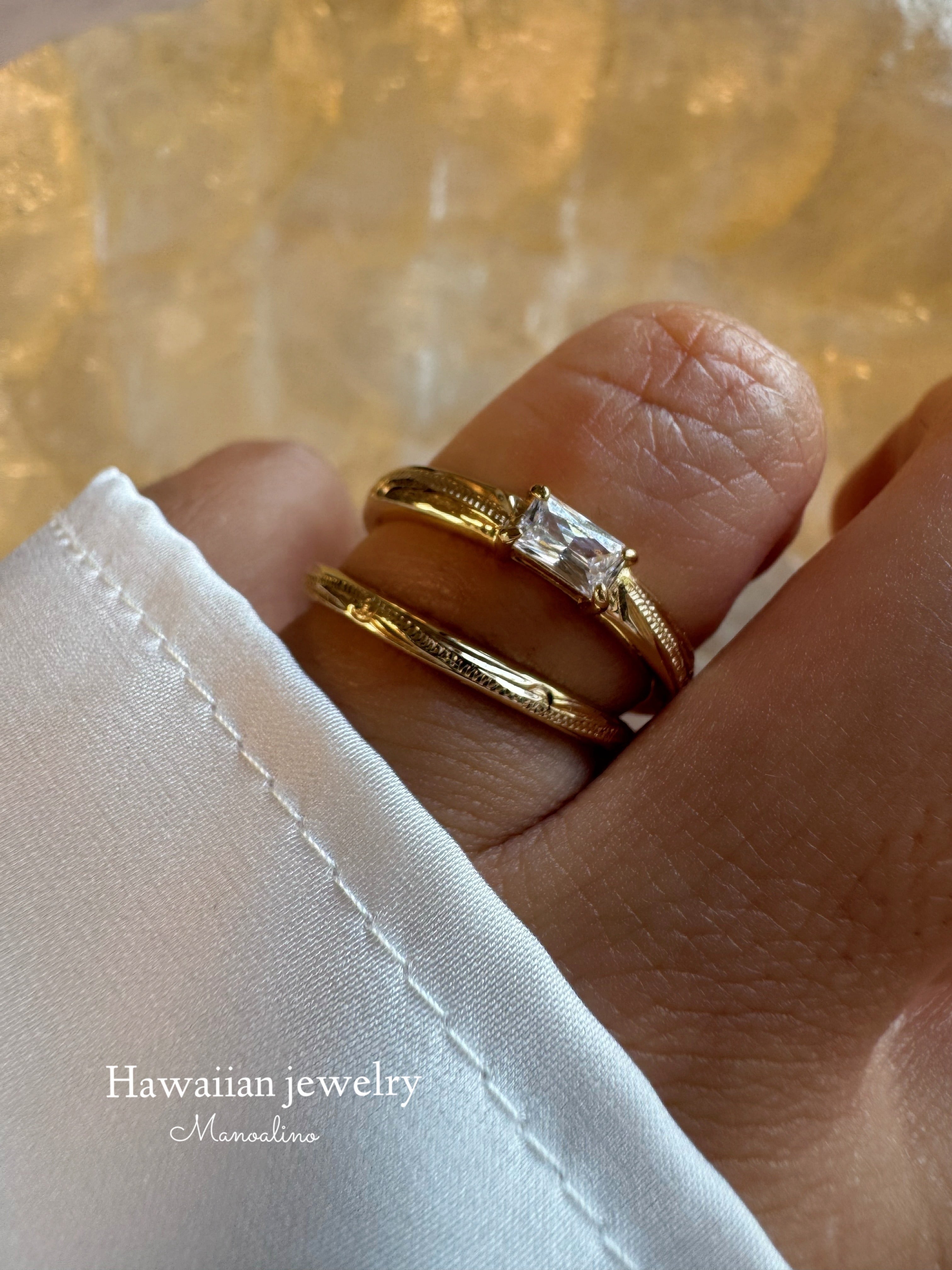 手彫り】2mm ring Hawaiian jewelry(2mmリング、指輪ハワイアン