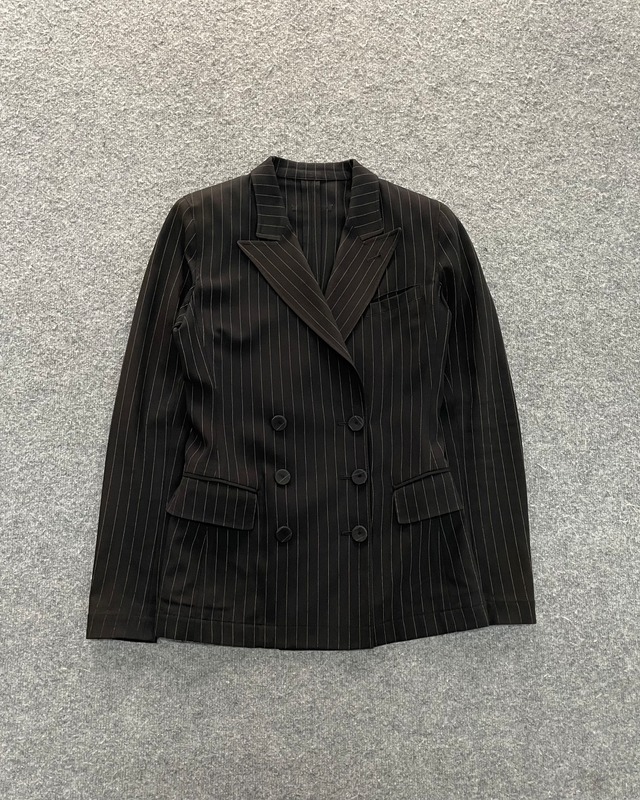 【jean paul gaultier classique】stripe double tailored jacket