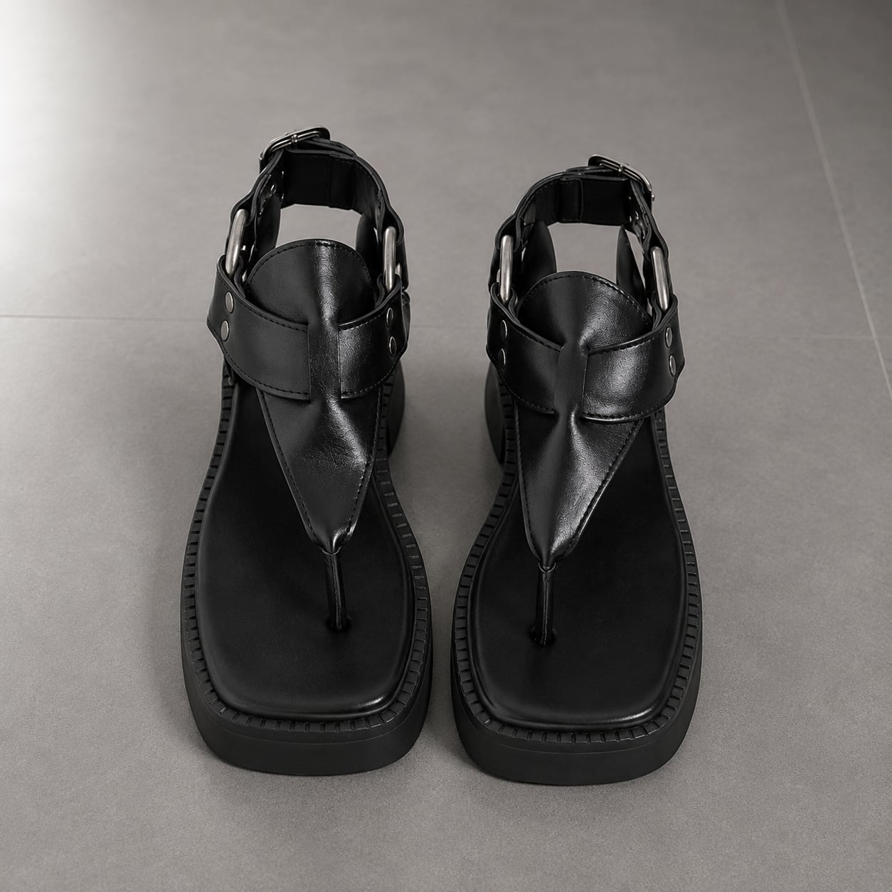 strap tong sandals / l0691