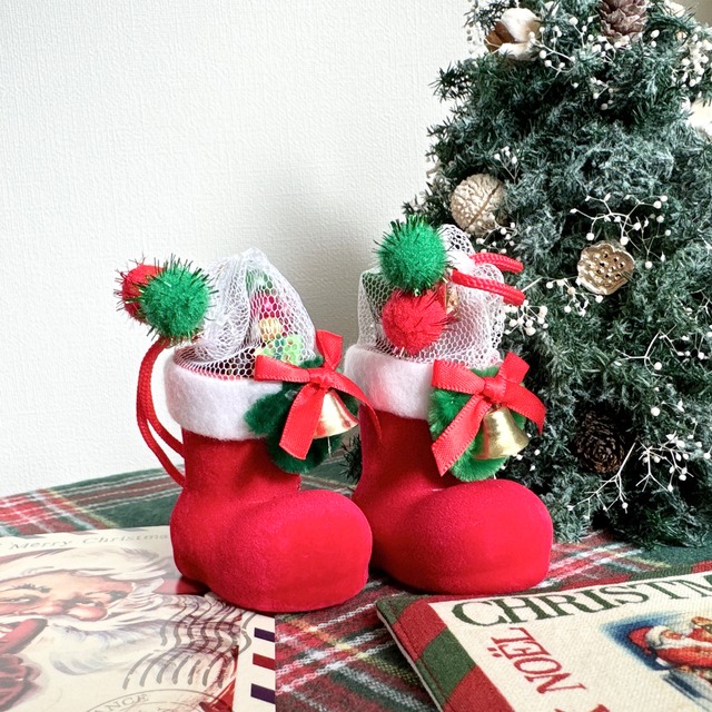 クリスマス＊うちのこサンタブーツセット