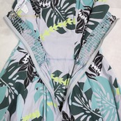 フラダンス 衣装 ワンピース ドレス ムームーファクトリー T&L MUUMUU FACTORY グレイ系 チューブトップ モンステラ柄 グリーン系 ブルー系 イエロー系 可愛い 華やか ハワイ製 ハワイアン アロハ レッスン 練習 フラ ダンス