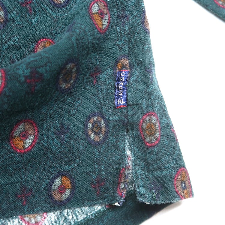 古着 80年代 チャップス ラルフローレン CHAPS RALPH LAUREN 総柄 長袖