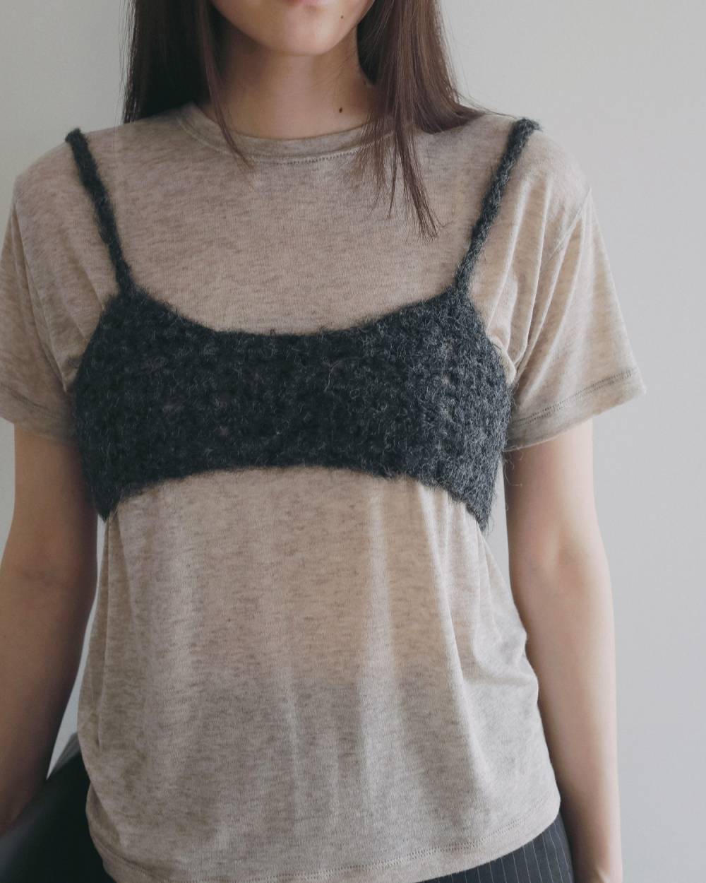 anuke 】Crochet Knit Bustier | valance 福井｜レディースセレクト