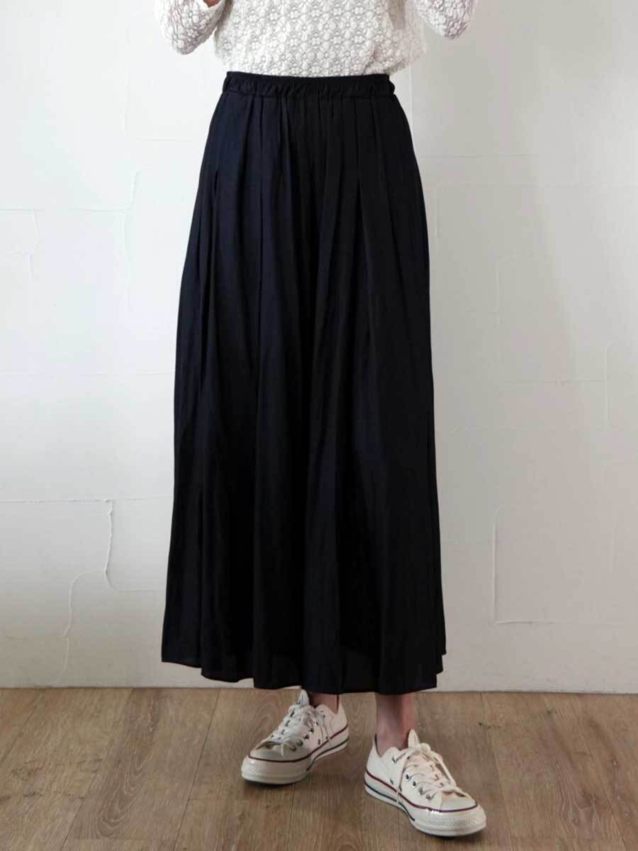 【SALE】438. Anna Kerry / アンナケリー GATHER WIDE PANTS ワイドパンツ (56262613)