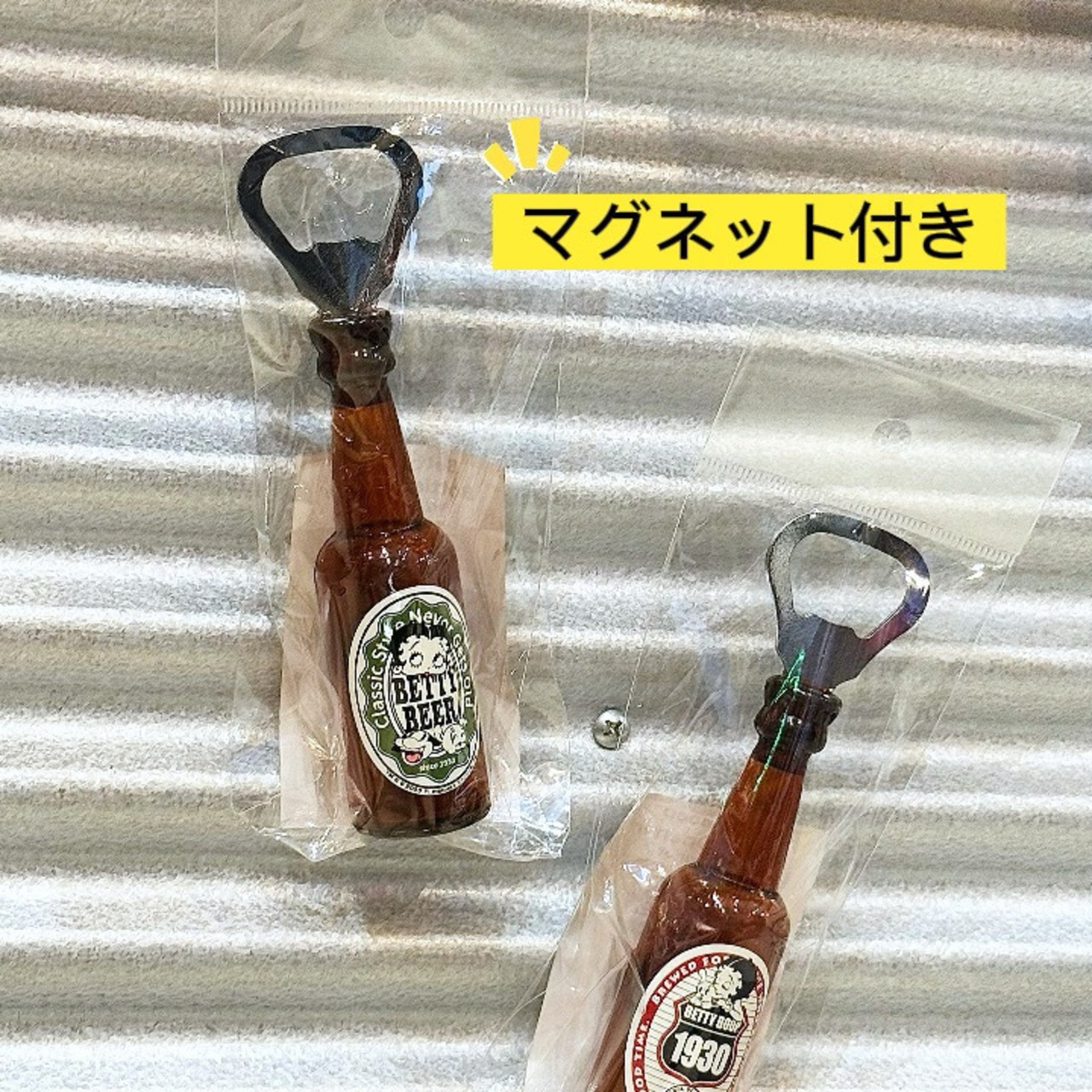 【BettyBoop】ボトル オープナー マグネット付き 栓抜き