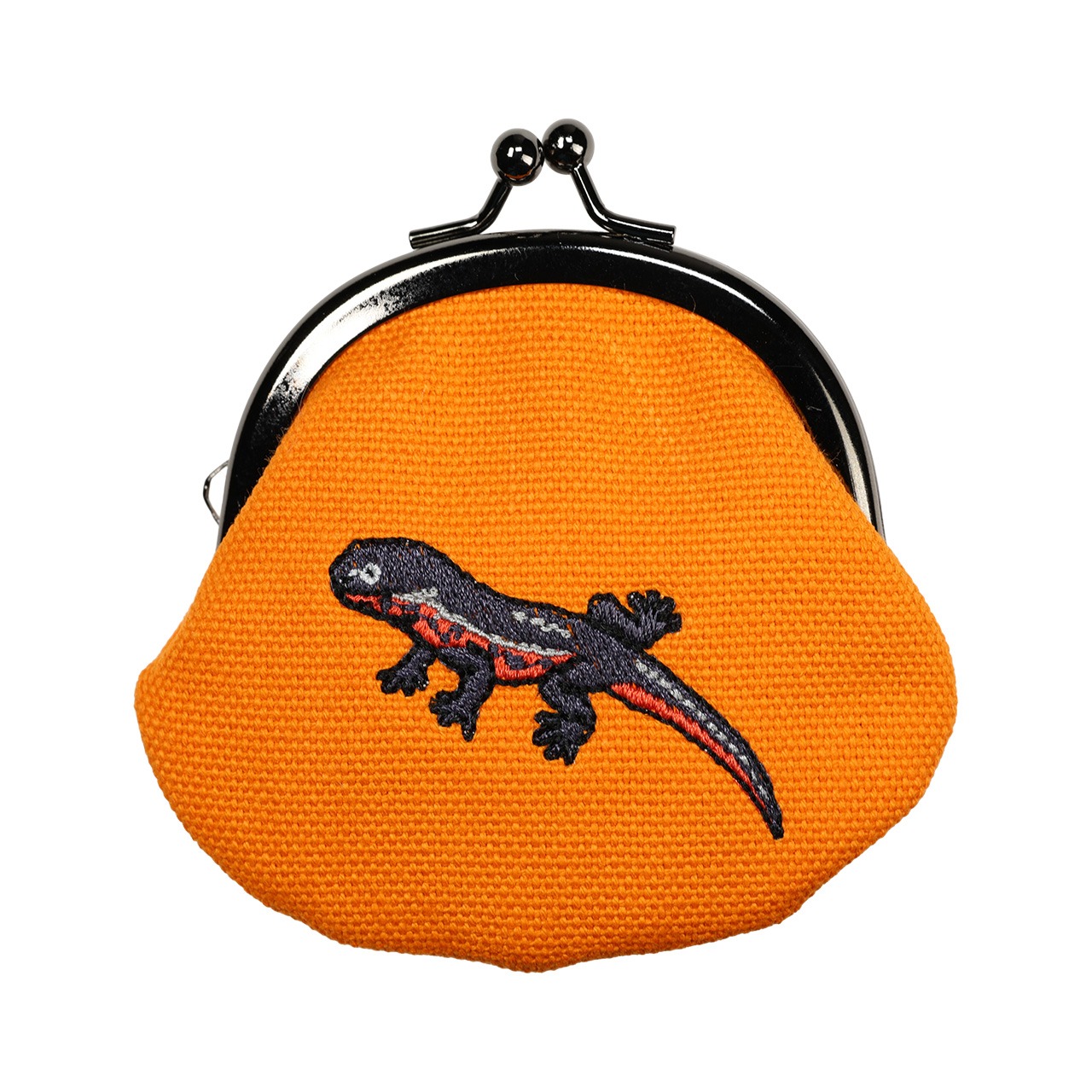【アカハライモリ_002】2.6寸刺繍がま口財布