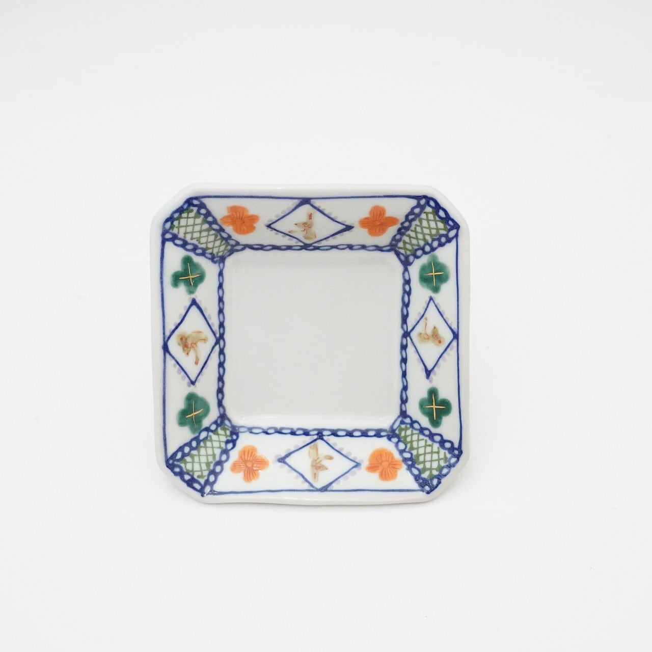 【小林 恭子】兎とリス四角皿 1-A