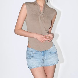 Knit Niche Simple Sleeveless 125157