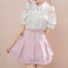 【2点セット】フリルオープンショルダーブラウス+ティアードプリーツスカート ・78632
