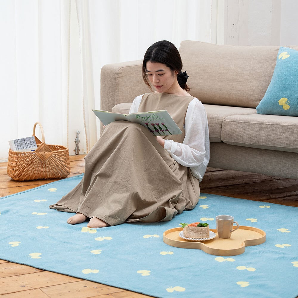 ミナペルホネン KLIPPAN ブランケット シュニールコットンソファ KLIPPAN/mina perhonen シュニールコットン ハーフブランケット