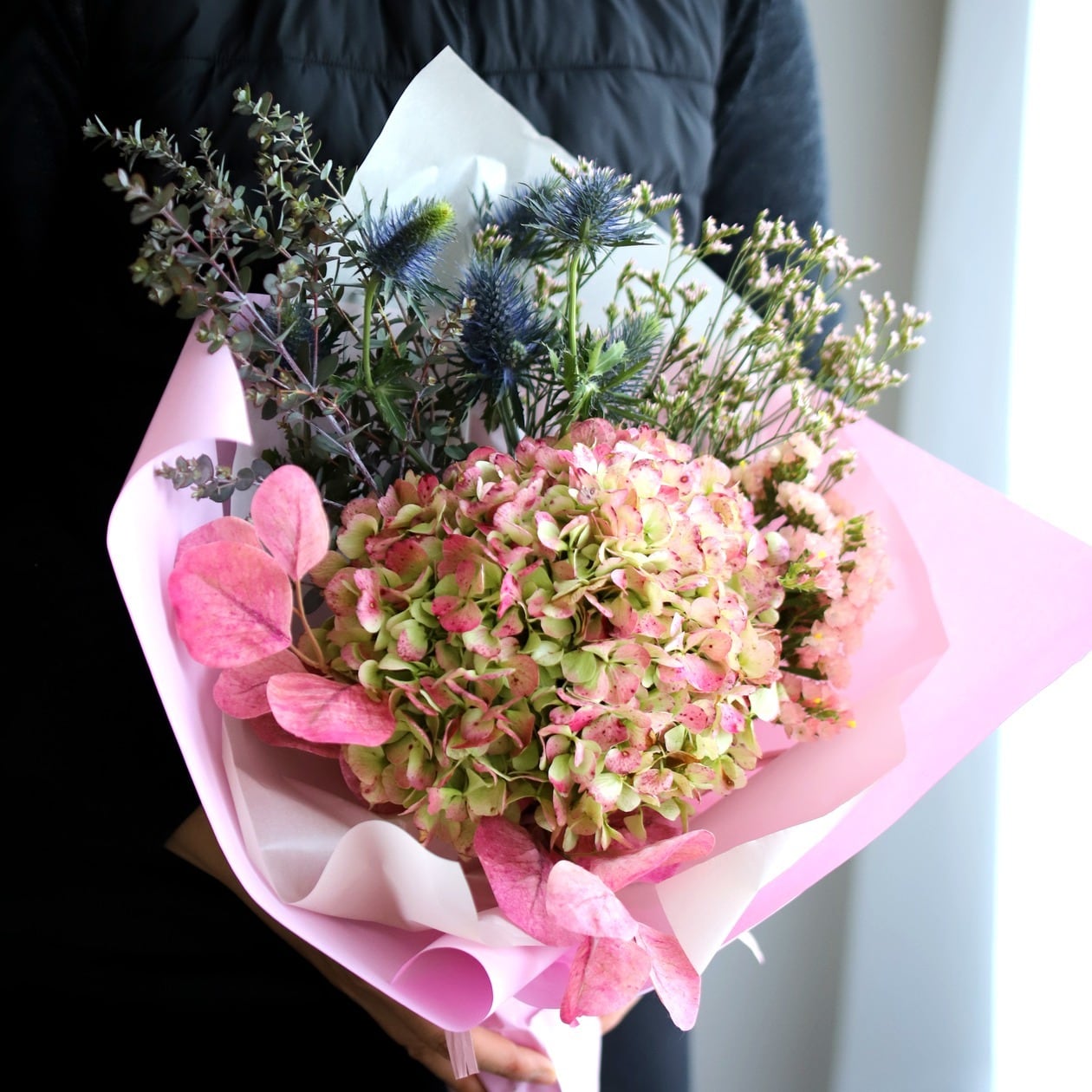 母の日】長く飾れる紫陽花ドライスワッグ | 花工房あげたけONLINE
