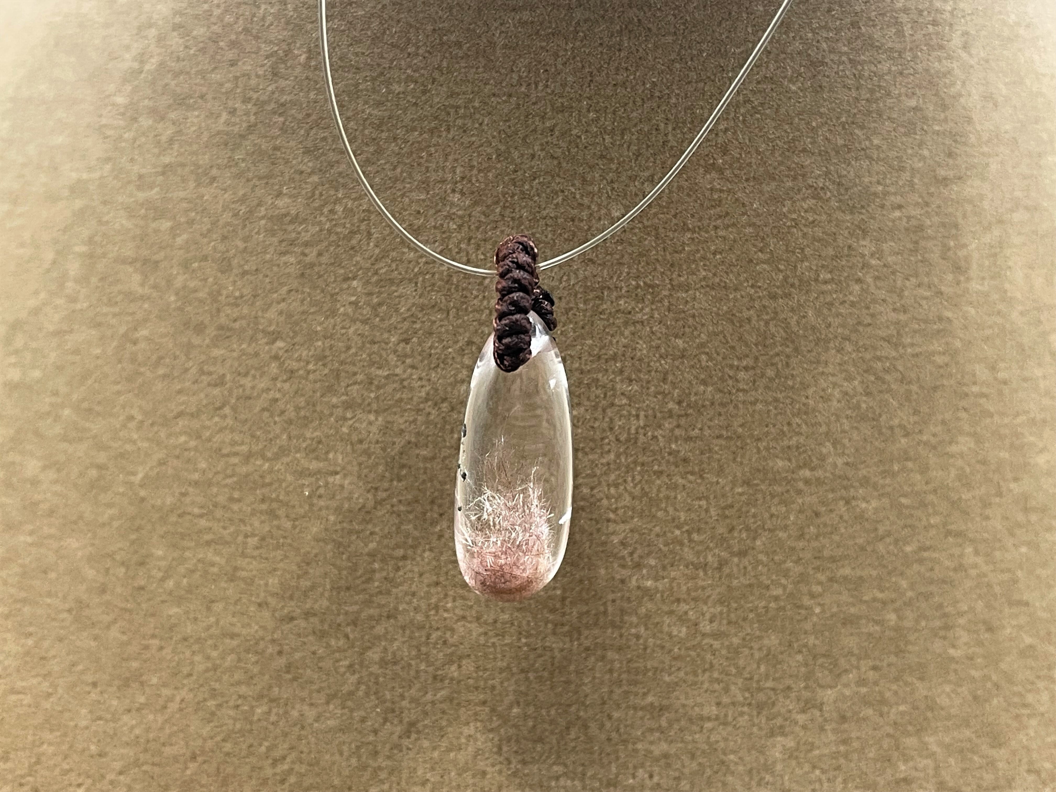 極上ピンクレッド ルチルクォーツ[針水晶]ペンダント | csq.com