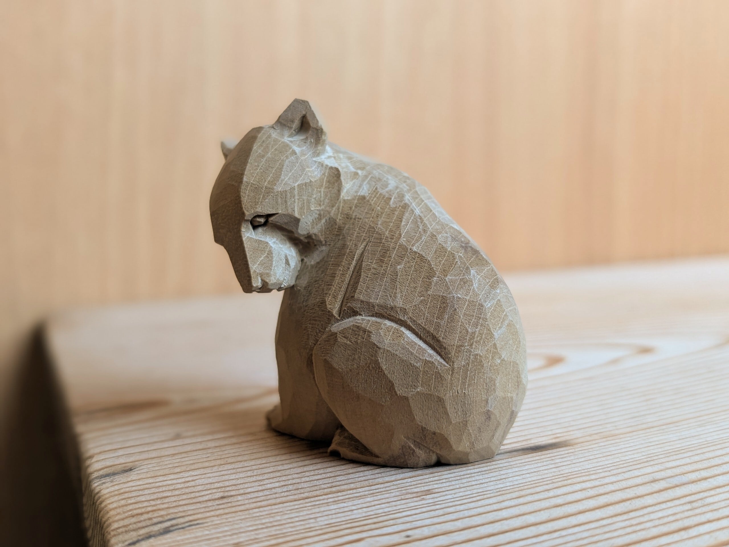 賀上隼敬 うつむき熊 #1 | 木彫りの熊 | inoya | Basic Life Store