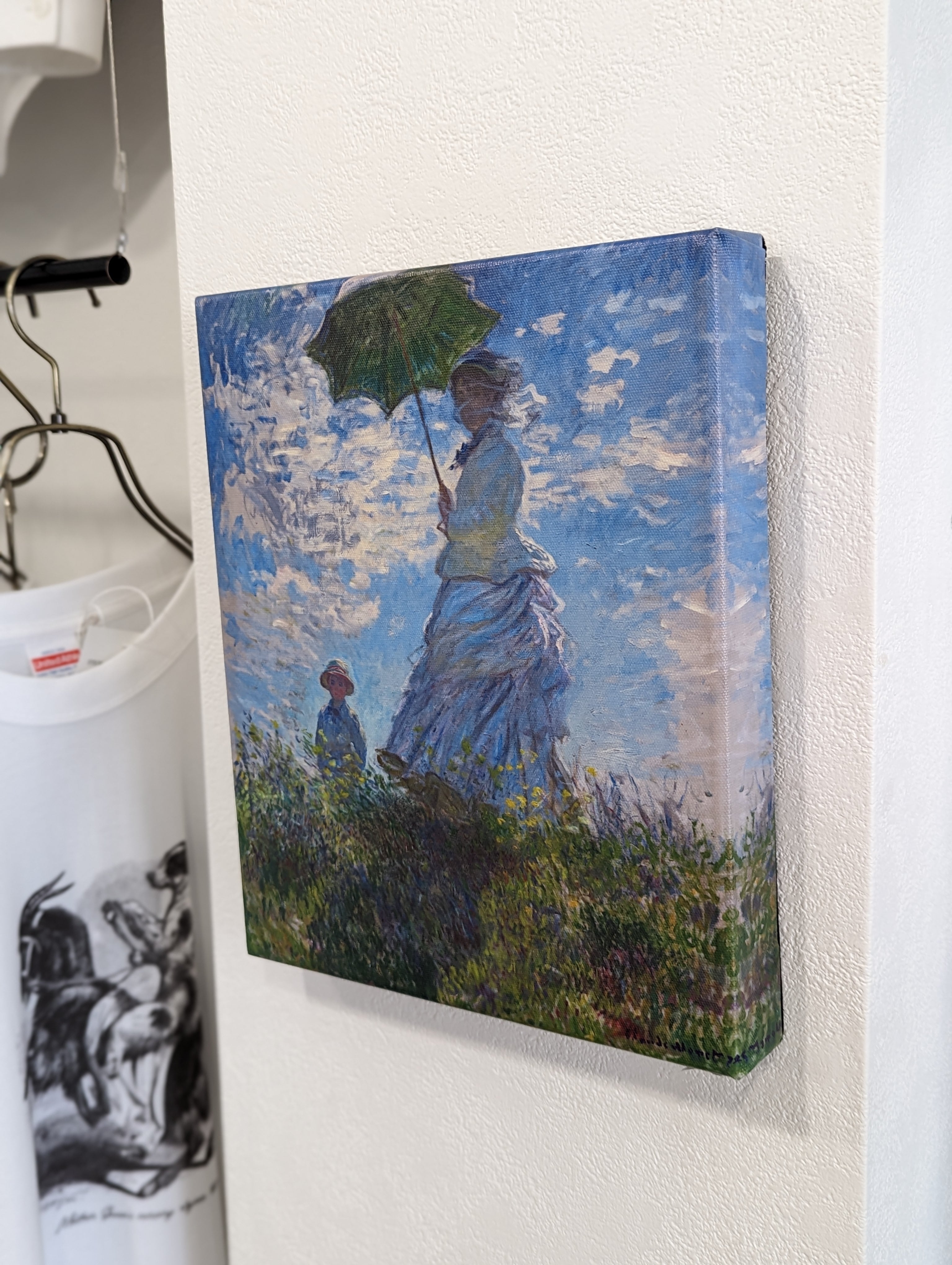 クロード・モネ 散歩、日傘をさす女 キャンパスアート | Pickle
