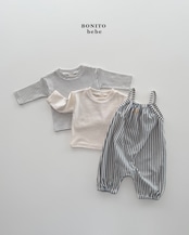 BONITO 26/SS(Baby)ストライプオーバーオール
