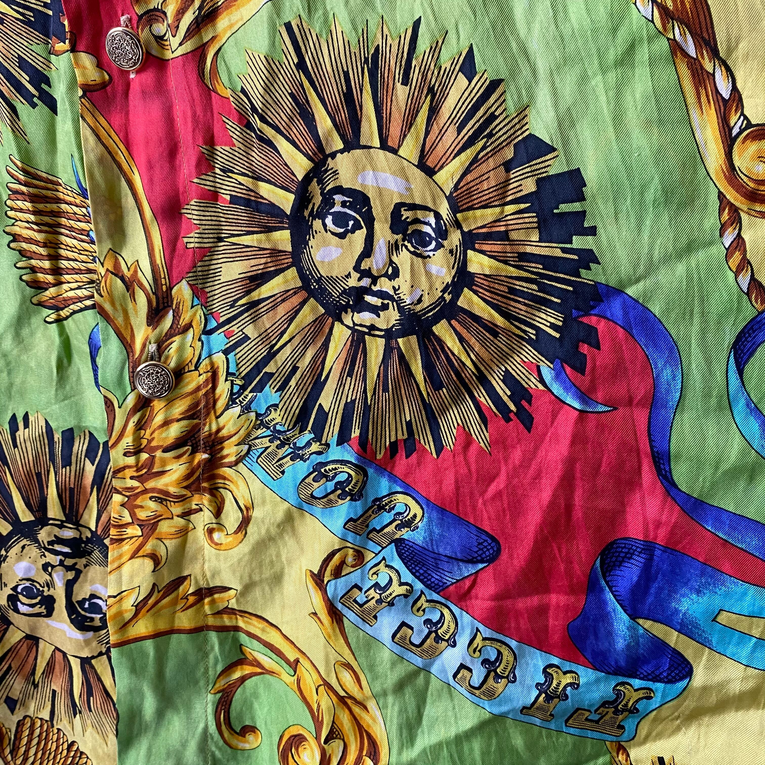 old YOSHIYUKI KONISHI baroque pattern silk shirt | NOIR ONLINE