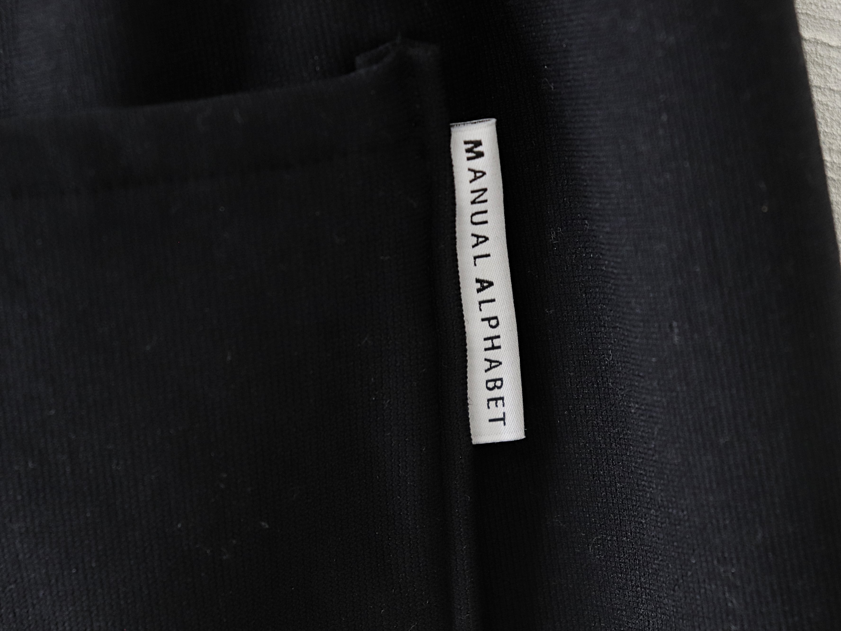 MANUAL ALPHABET / THERMO JOURPANTS WIDE - BLACK マニュアル