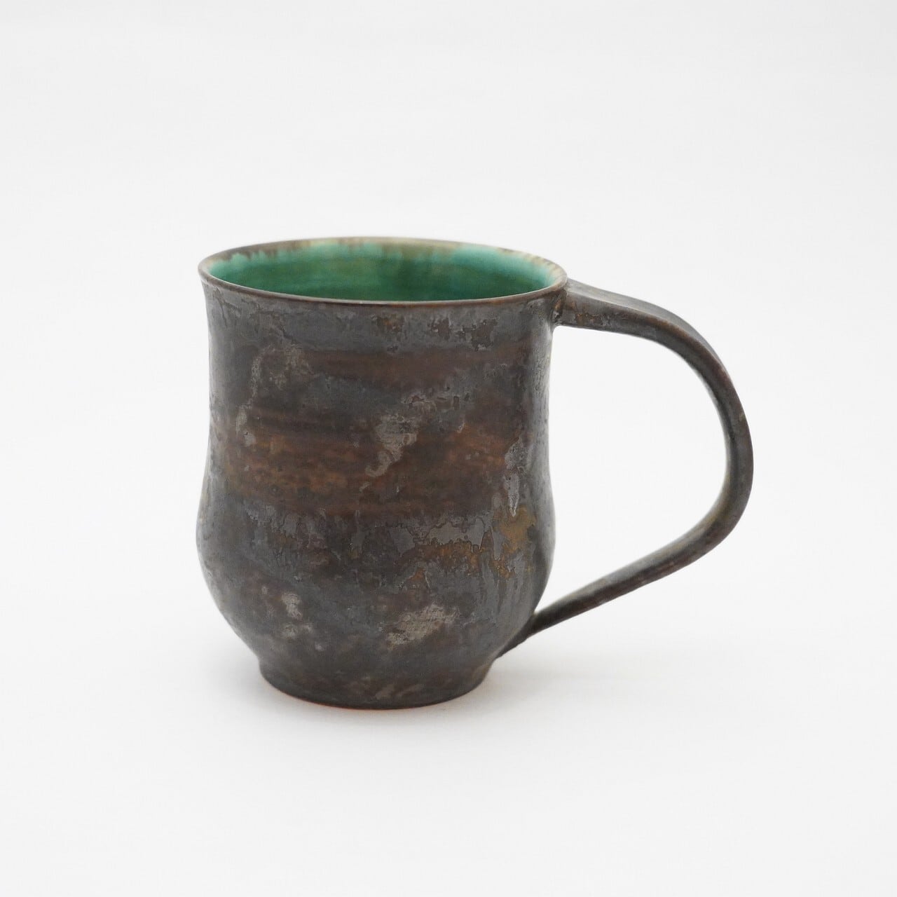 【平井 秀】黒金緑釉珈琲杯 B