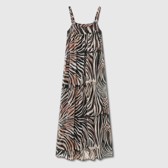 Printed long dress A00244