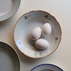 ちいさなお花のオレンジプレート