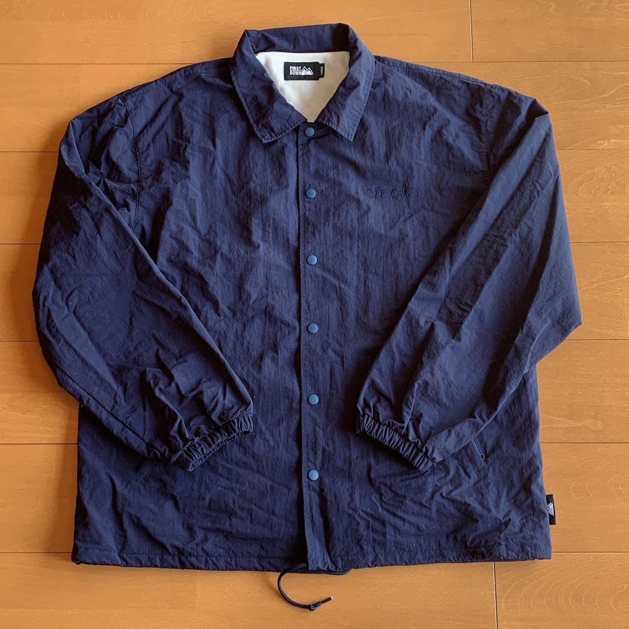 FIRST DOWN + stacks bookstore Nylon Coach Jacket