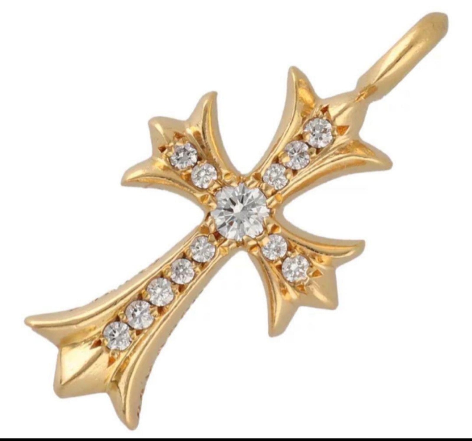 Chrome Hearts クロムハーツ 22k タイニー ファットクロス