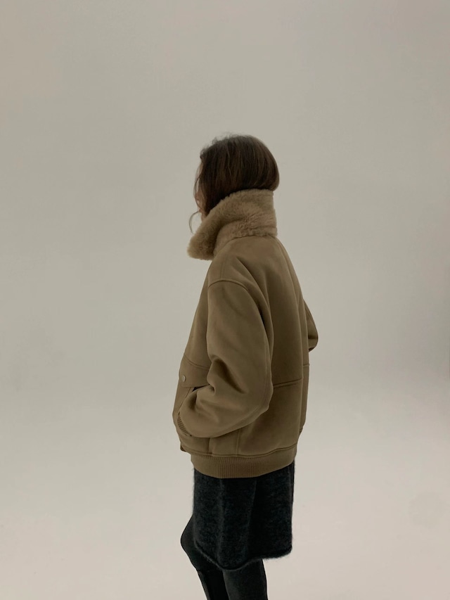 (予約) ounce / Mood suede fur suede coat 1color