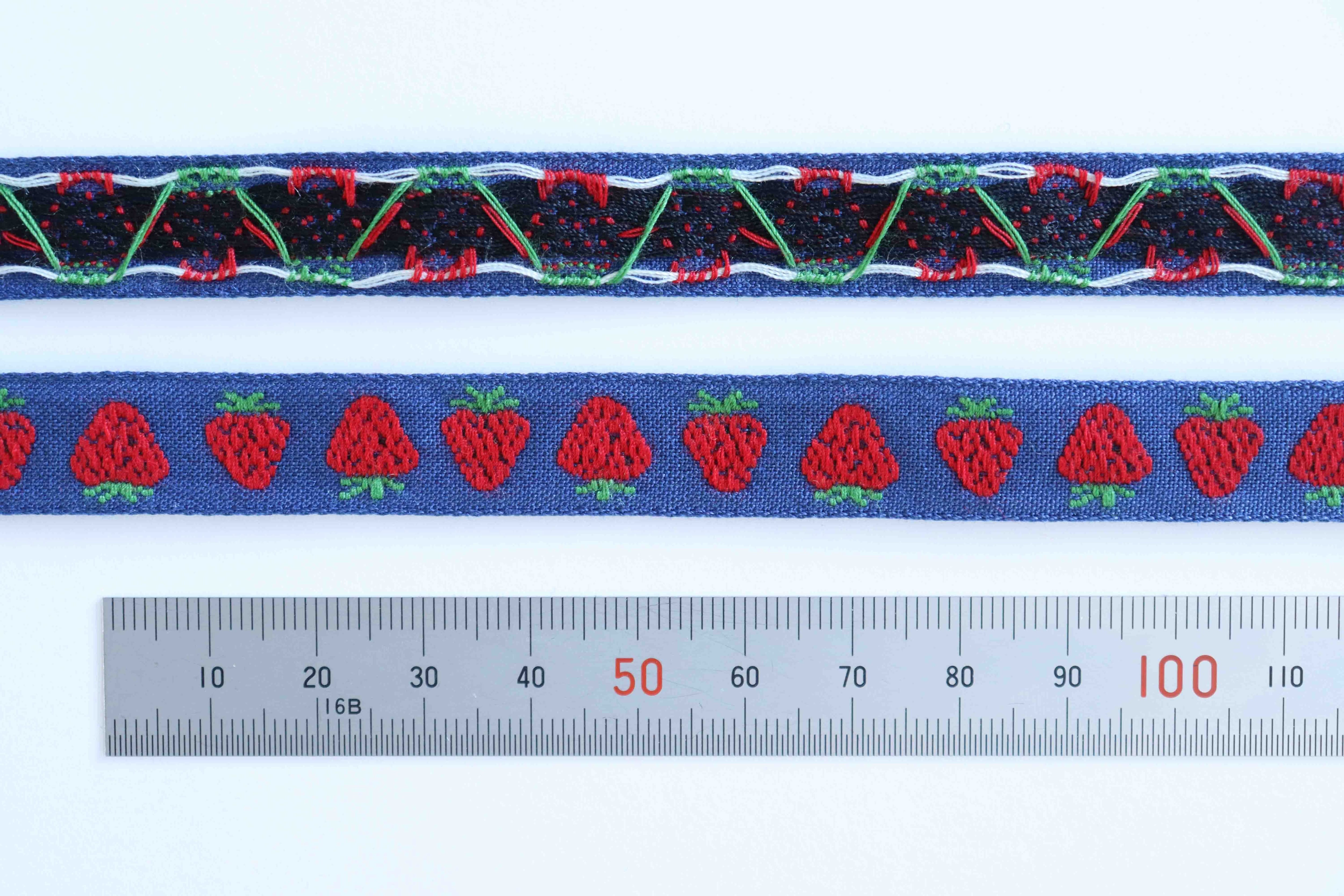 全3色 いちご 12mm幅 チロルリボン | レピヤンリボン