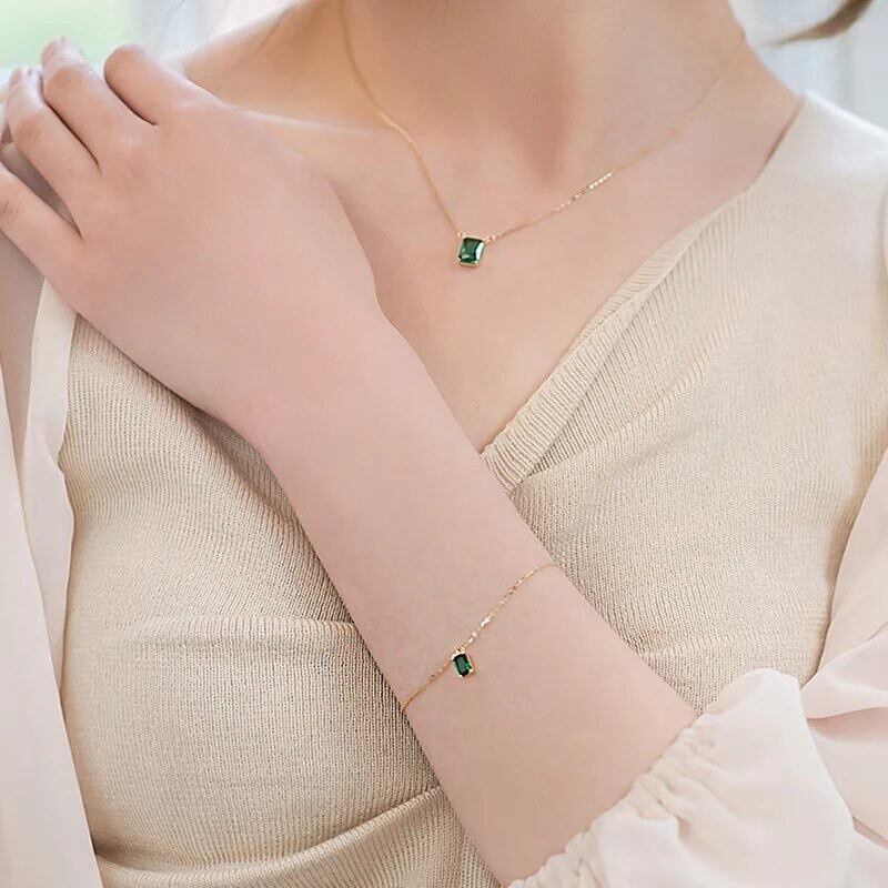 エメラルドネックレスとブレスレットのセット | amuletjewel