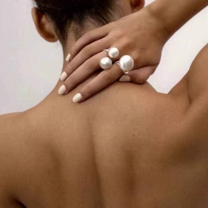 double bean large grain ring W00068