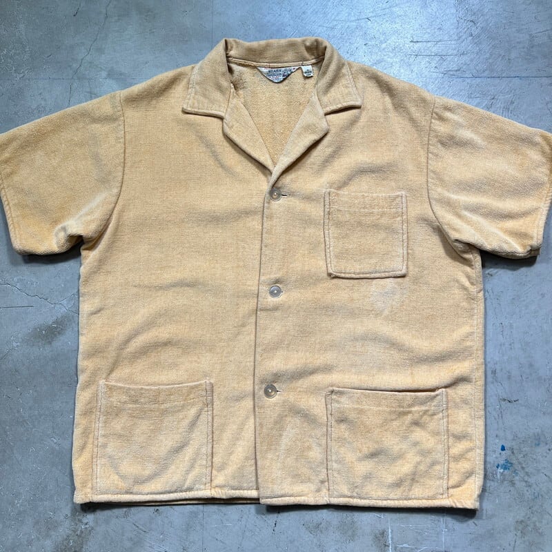 60's SEARS Sportswear シアーズ ビーチシャツ パイル 無地