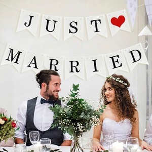ウェディング ガーランド JUST MARRIED WH