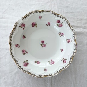 フランスヴィンテージ 皿 | 「Haviland Limoges」アビランド リモージュ ピンク色の小花柄 磁器プレート | 1900年代中頃
