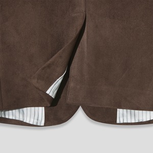Maison Lined Suede Blazer (Brown)