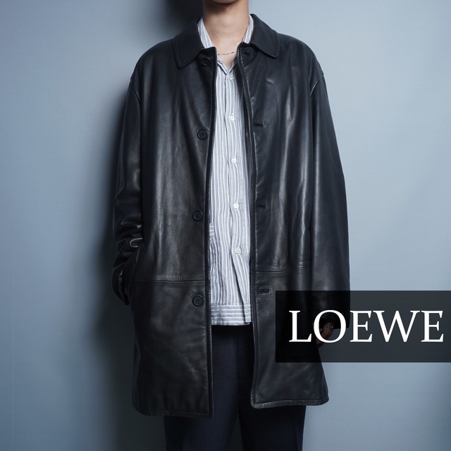 LOEWE】ロエベ ヴィンテージ ファー付き レザーコート | ブランド古着 