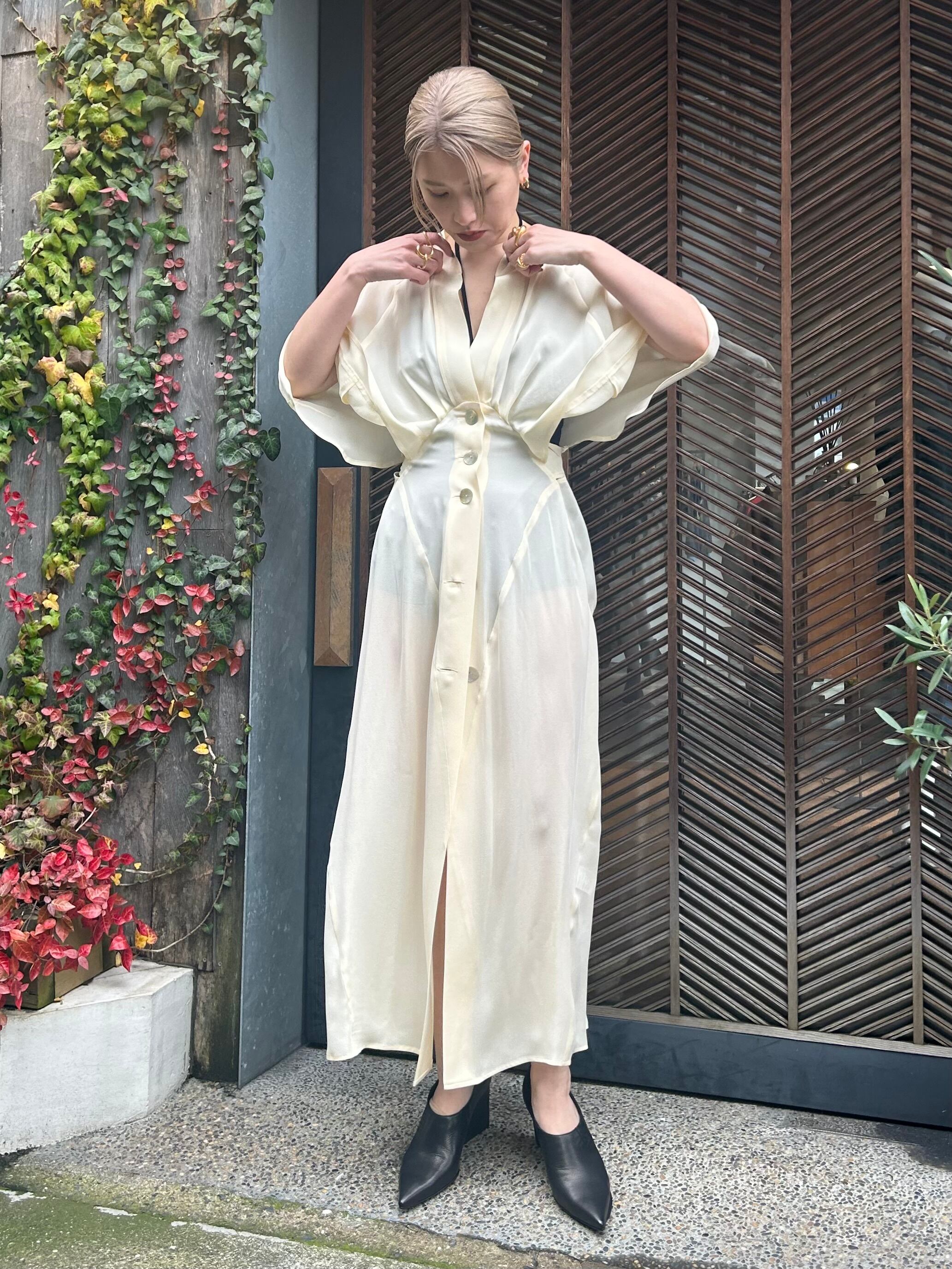 24SS】PHOTOCOPIEU フォトコピュー / CAPE-SLEEVE SHIRT DRESS | TRENT  
