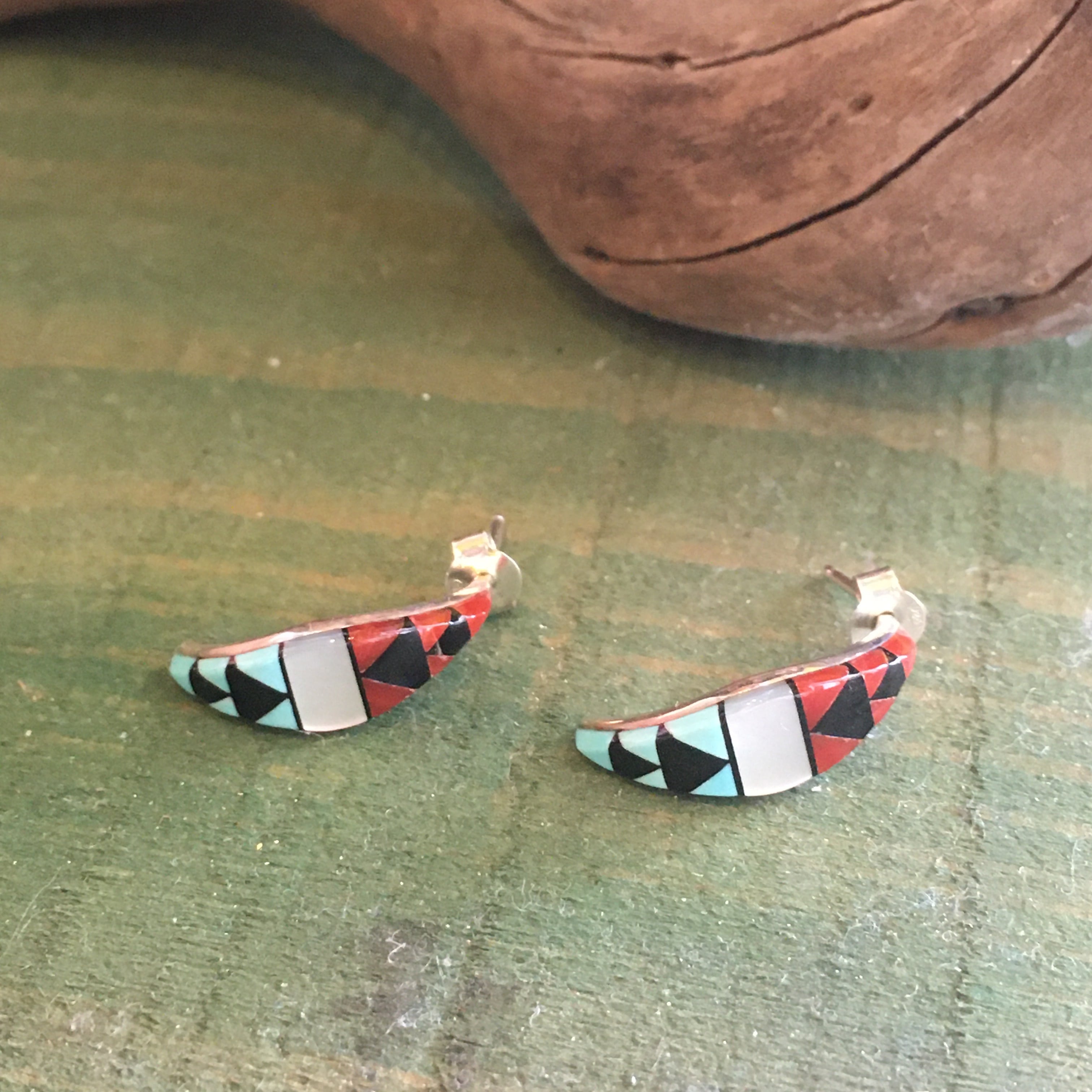 ズニ族 インディアンジュエリー ピアス ZUNI Indian jewelry pierce