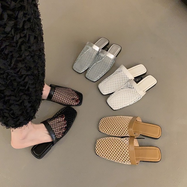 編み上げフラットサンダル nowos やすっぽ 