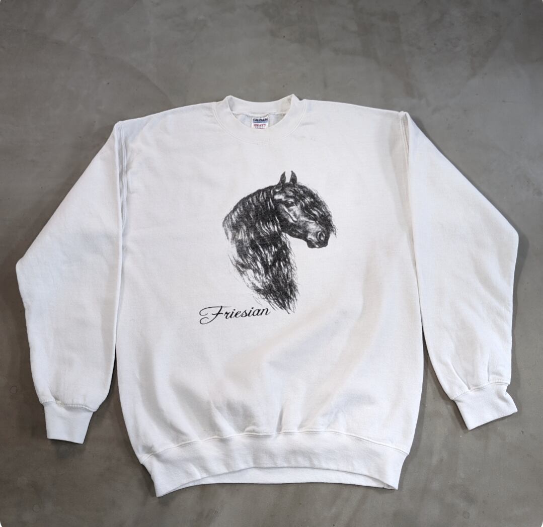 friesian horse sweat shirt 小岩店