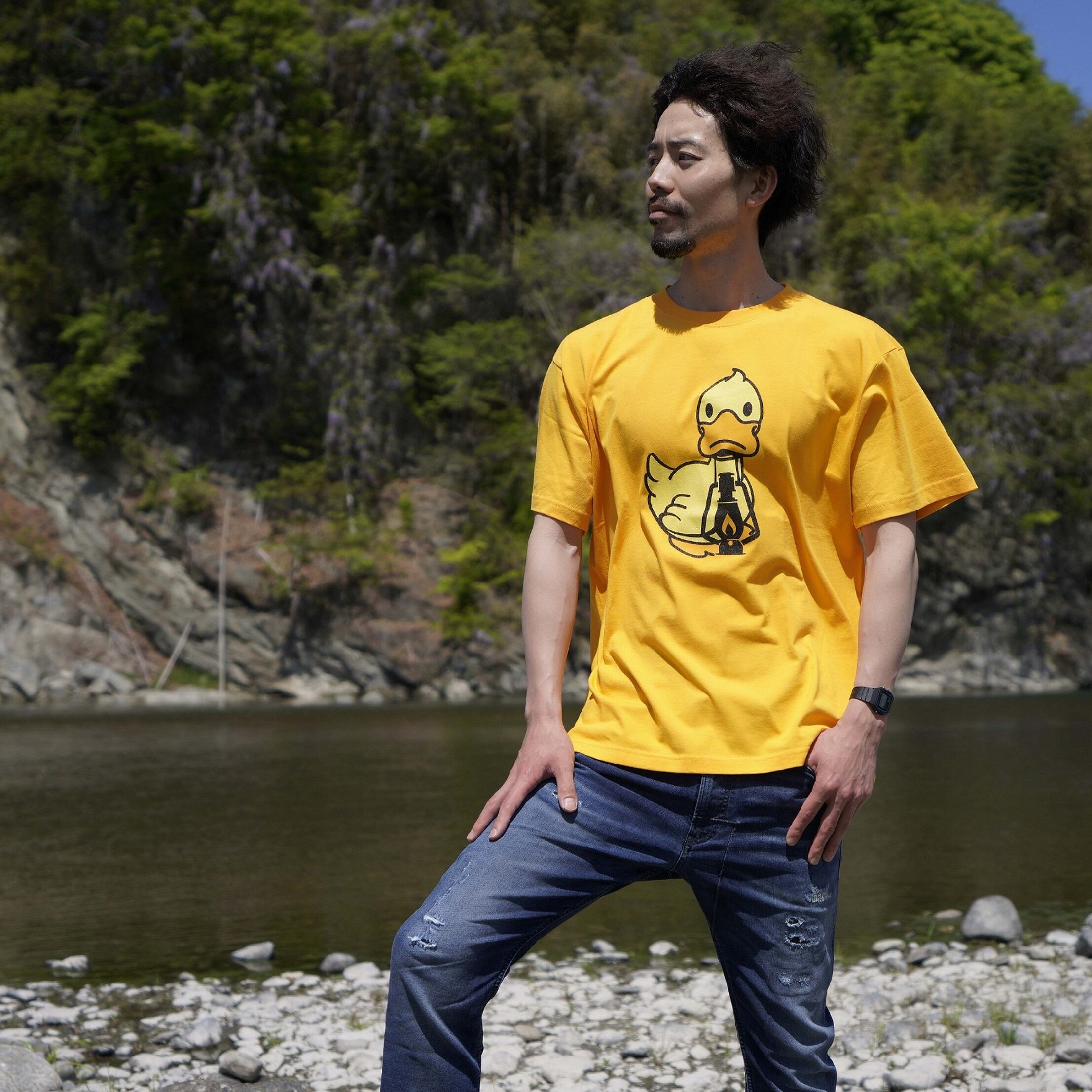 【専用】トライアングルタックTシャツ Tシャツ 半袖 ラウンジ サンダルグラフィック 半袖ポケットTシャツ