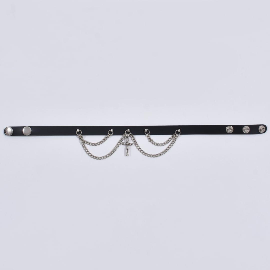 クロス2チェーンチョーカー | VOLCAN&APHRODITE