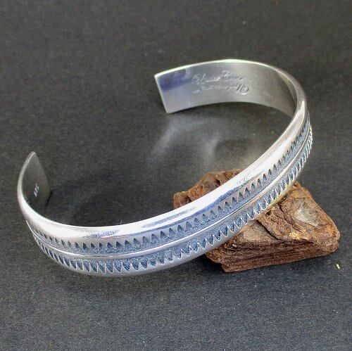 シルバー琥珀カフブレスレット フェンス シンボル シルバー カフブレスレット [#Silver CuffBracelet