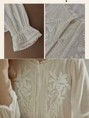 Ancien Velour Lace Frill Blouse F0842