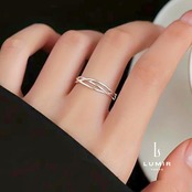 レイヤードウェーブリング