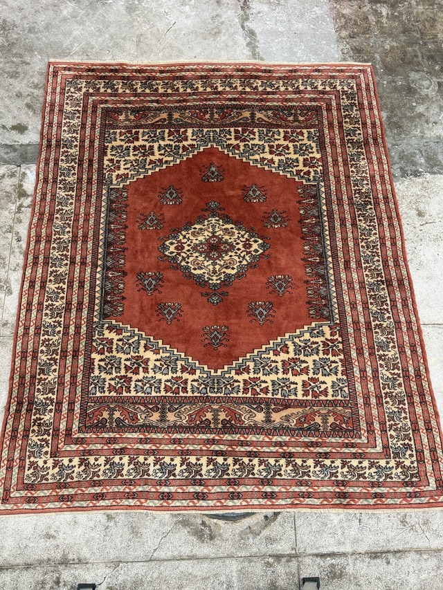 【送料込み】デッドストック　未使用品　トルコラグ　クラ絨毯　209×260　TRB4082